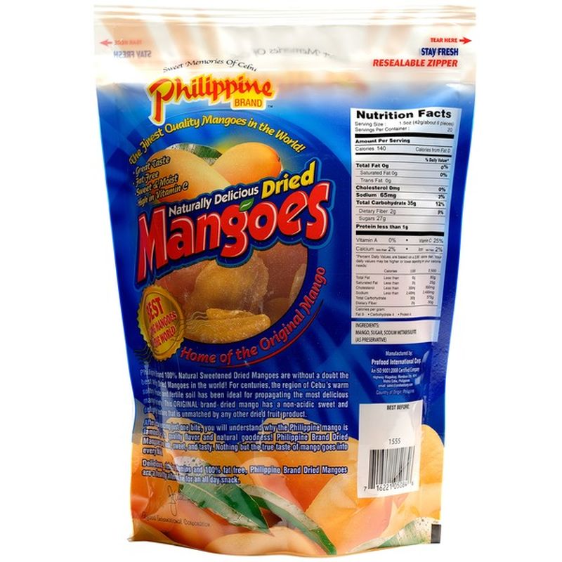 Philippine Brand Dried Mangoes (30 oz) Instacart