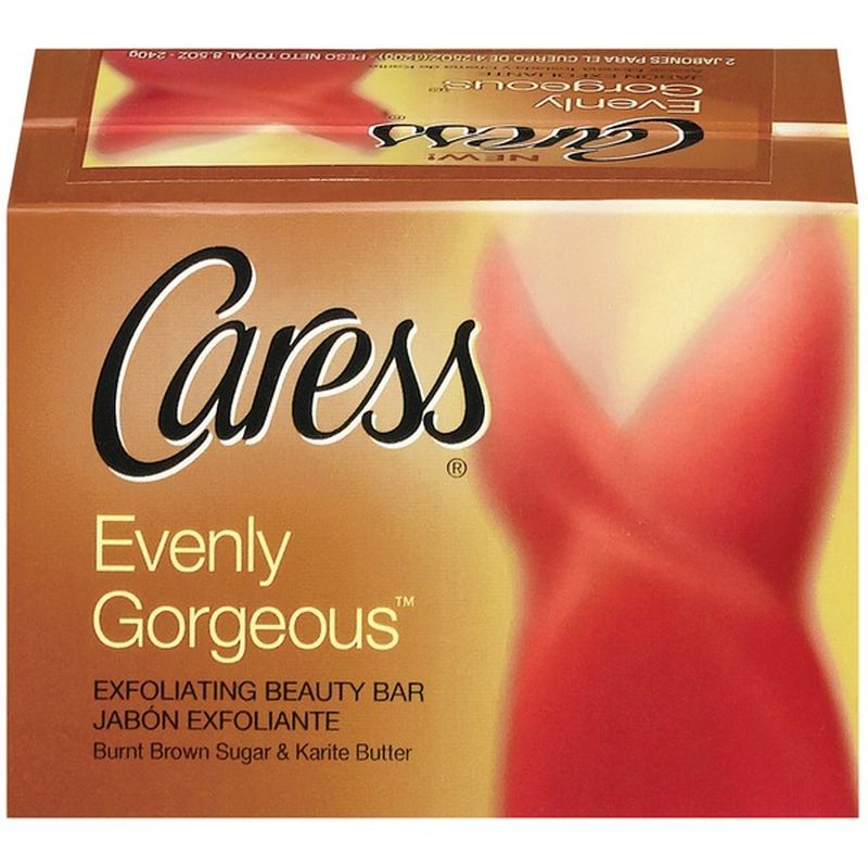 Caress Evenly Gorgeous Exfoliating Burnt Brown Sugar Karite Butter 4 25 Oz Beauty Bar 2 Ct Instacart