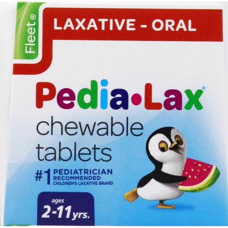 chewable or liquid laxatives