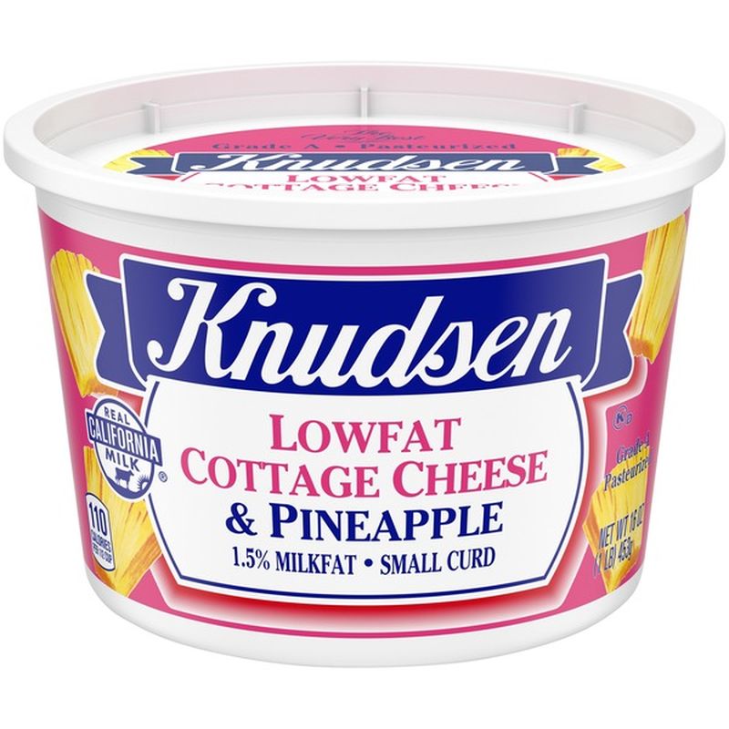 Knudsen Low Fat Cottage Cheese & Pineapple (16 oz) Instacart