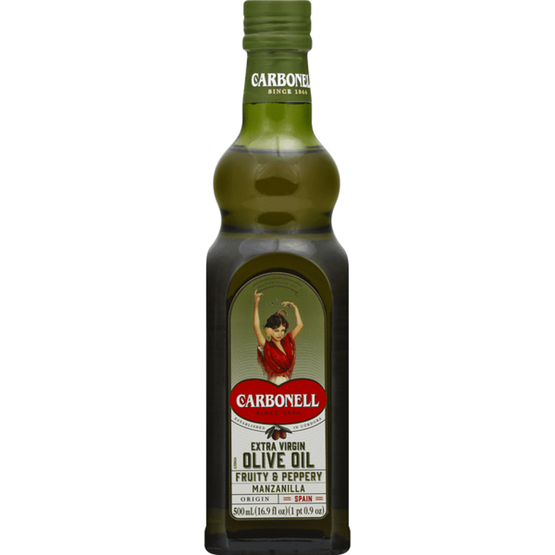 Carbonell Olive Oil, Extra Virgin, Fruity & Peppery, Manzanilla (500 ml) Instacart