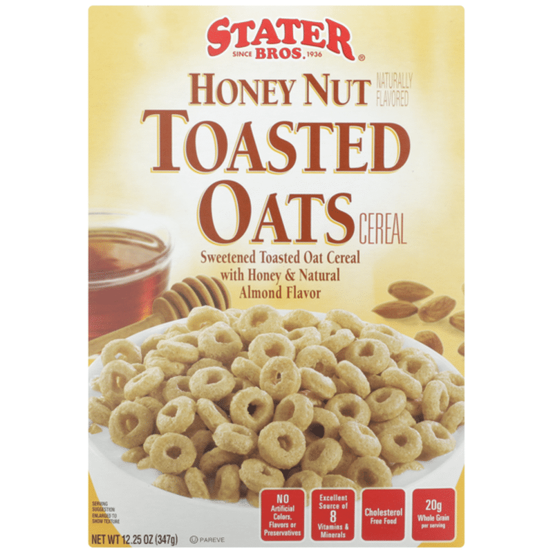 Stater Bros Honey Nut Toasted Oats Sweetened Toasted Oat Cereal (12.25 oz) Instacart
