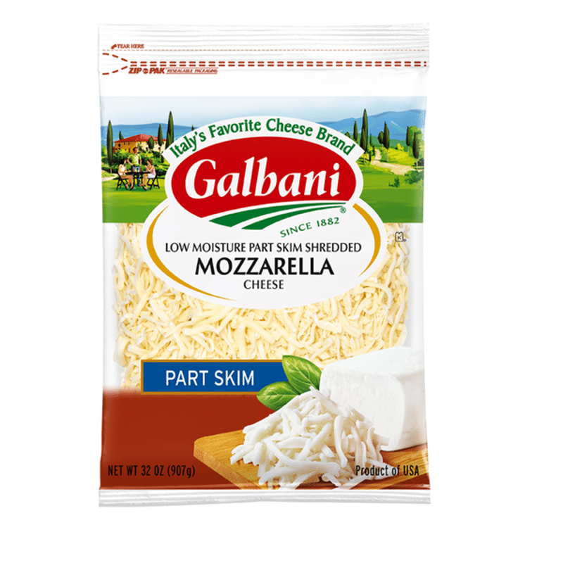 Galbani Dairy Galbani Part Skim Mozzarella Shredded Cheese 32 Oz Instacart 2393