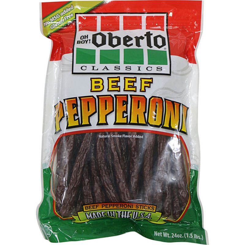 Oberto Beef Pepperoni Sticks (24 oz) Delivery or Pickup Near Me Instacart