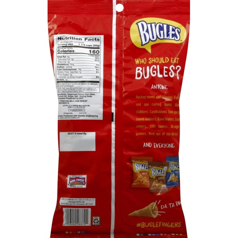 Bugles Corn Snacks, Crispy, Original (7.5 oz) from Kroger Instacart