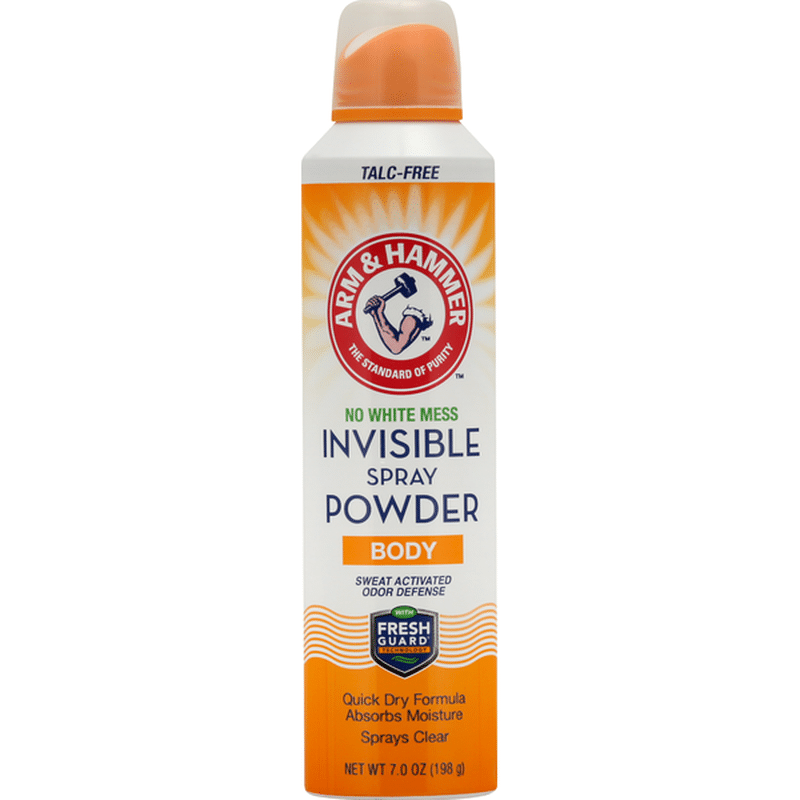 arm & hammer body deodorant invisible spray powder
