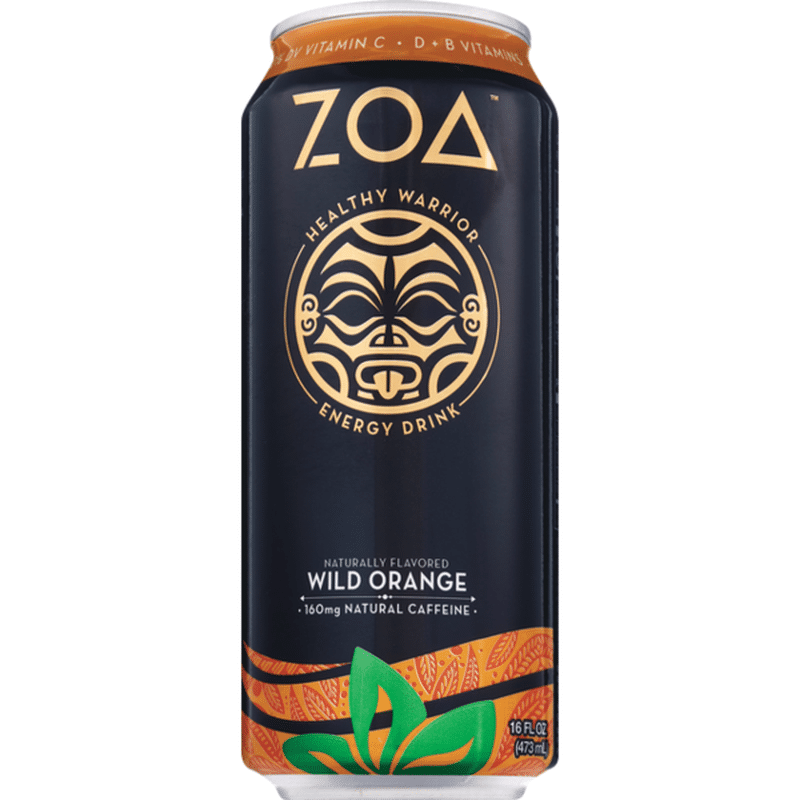 Zoa Wild Orange Energy Drink (16 fl oz) - Instacart