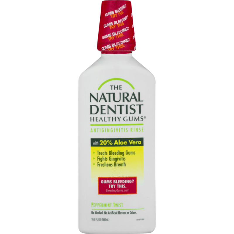 The Natural Dentist Healthy Gums Antigingivitis Rinse Peppermint Twist ...