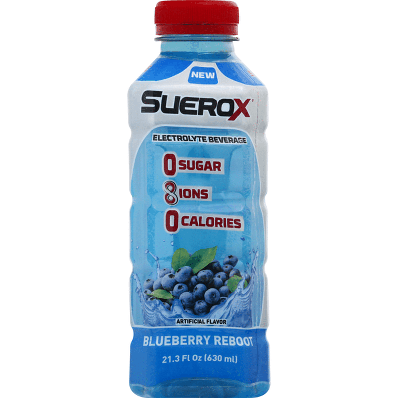 SueroX Beverage, Electrolyte, Blueberry Reboot (21.3 oz) - Instacart