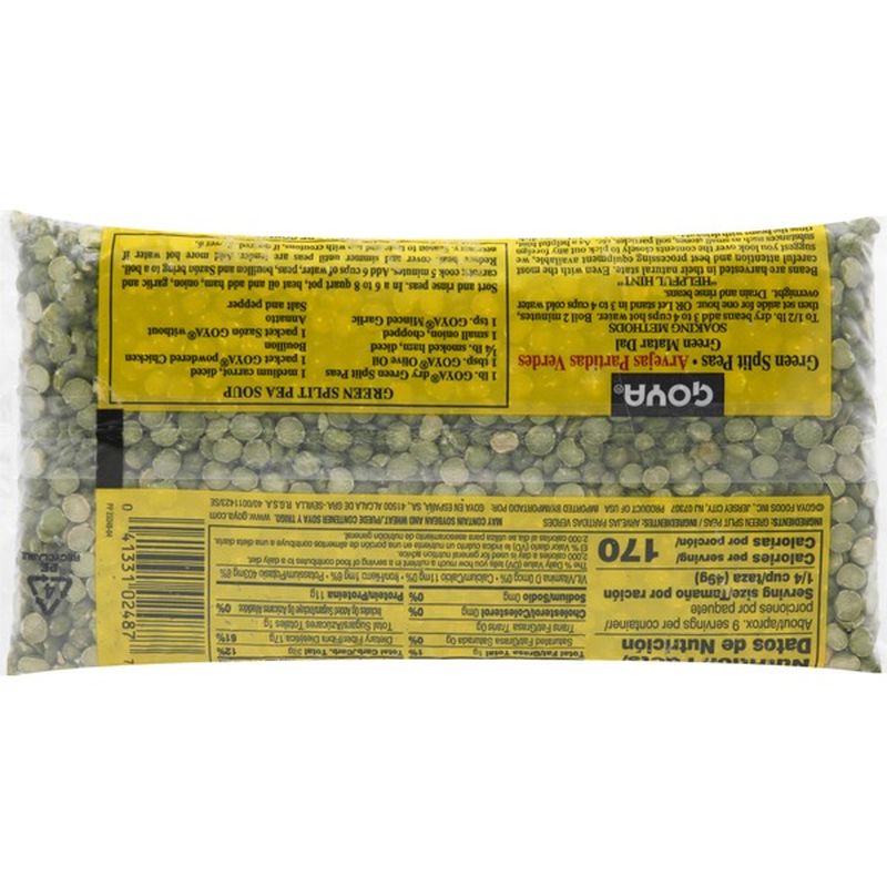 Goya Green Split Peas (16 oz) from Market Basket Instacart