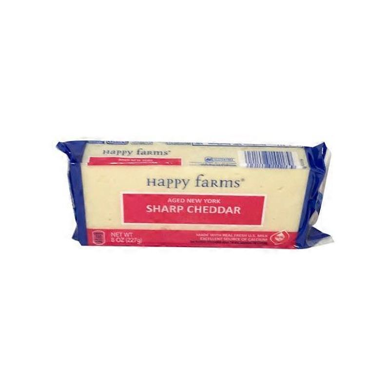 Happy Farms New York Sharp Cheddar (8 oz) Instacart