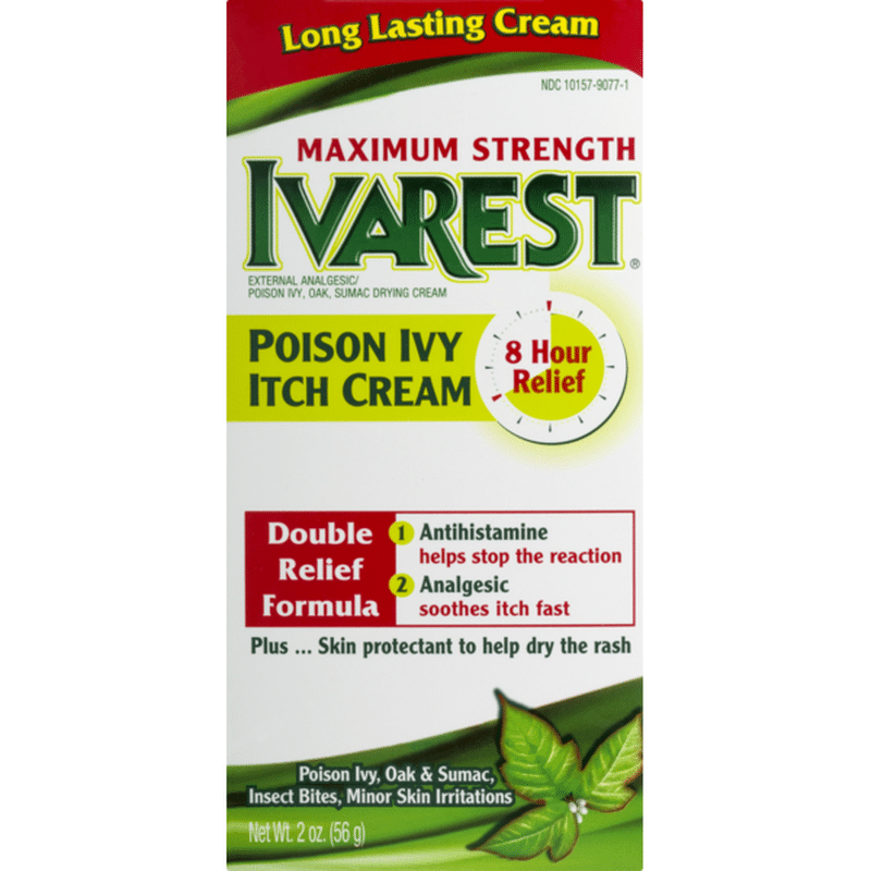 Ivarest Maximum Strength Poison Ivy Itch Cream (2 oz) from CVS Pharmacy® Instacart