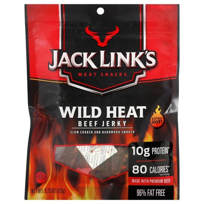 Jack Link's Beef Jerky, Wild Heat, Extra Hot (3.25 oz) - Instacart