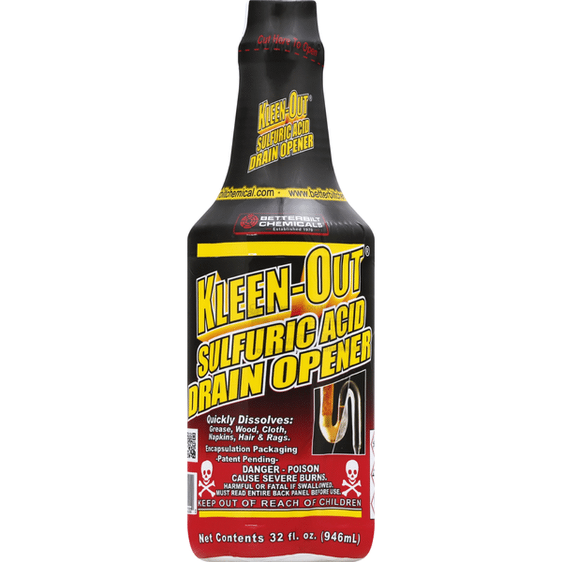 Kleen Out Drain Opener, Sulfuric Acid (32 oz) Instacart