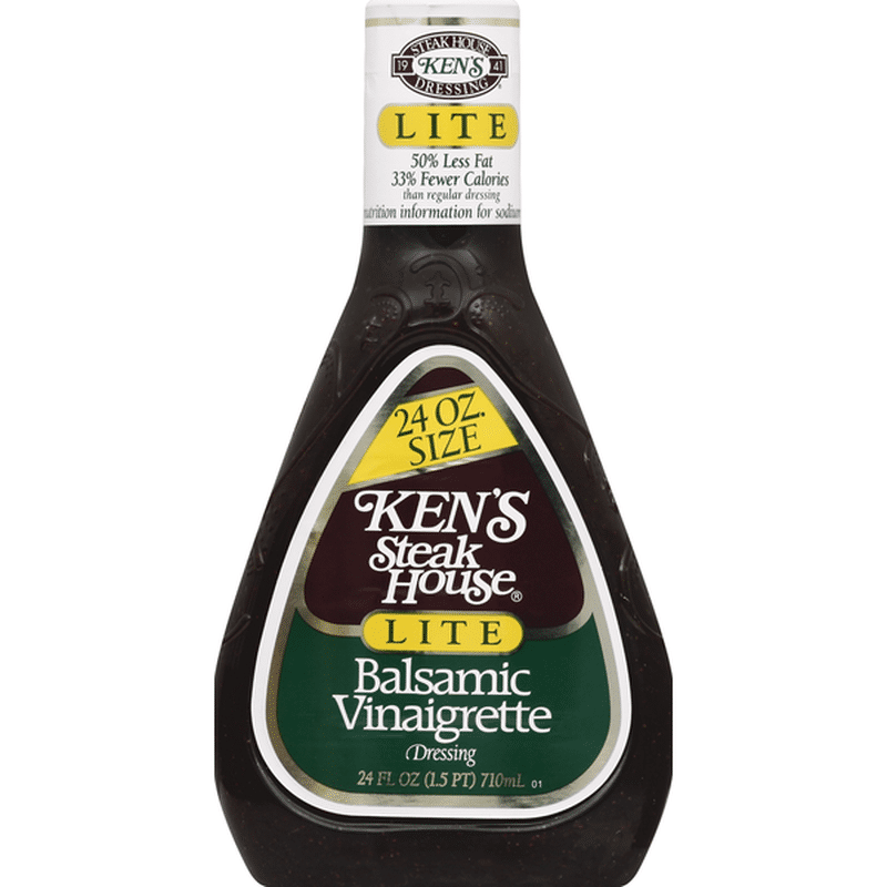 Ken's Steakhouse Dressing, Lite, Balsamic Vinaigrette (24 oz) Instacart