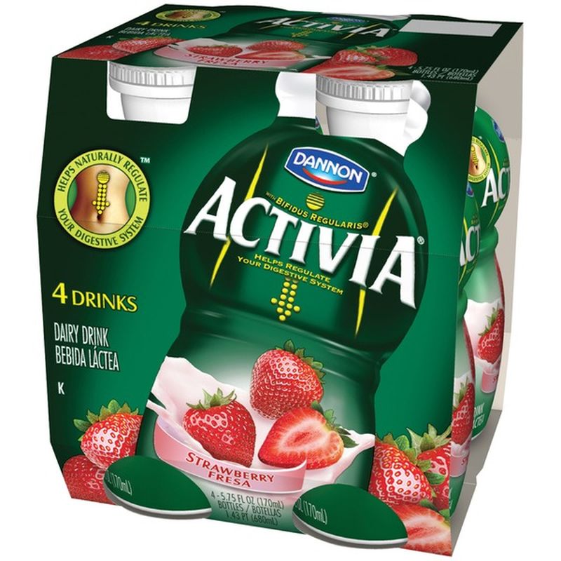 Activia Drinks Strawberry 5.75 Fl Oz Activia Dairy Drink (4 ct) - Instacart