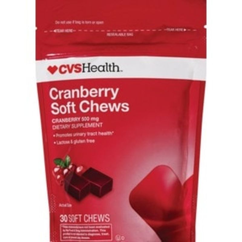 CVS Cranberry Soft Chews, 500mg (30 ct) from CVS Pharmacy® Instacart