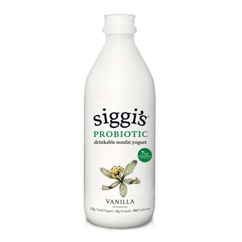 Siggis Probiotic Drinkable Nonfat Yogurt Vanilla Bottle 32 Fl Oz