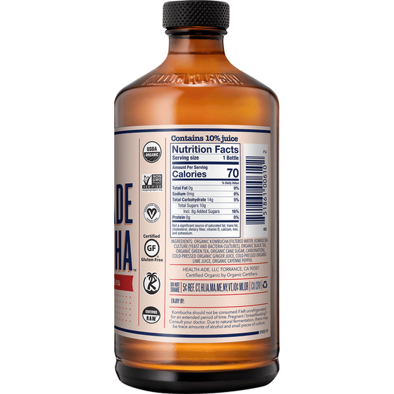 HealthAde Kombucha Kombucha, Cayenne Cleanse (16 oz) Instacart