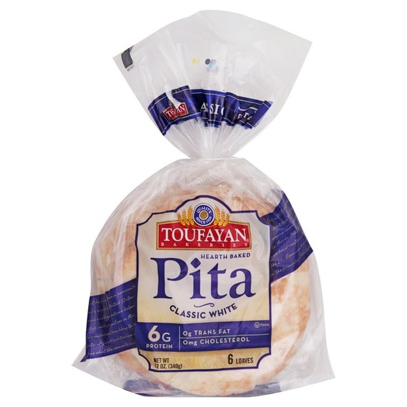 Toufayan Pita, Classic White (6 each) from The Food Emporium Instacart