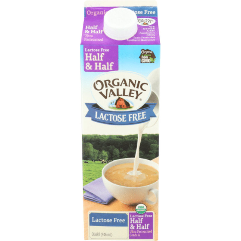 Organic Valley Organic Lactose Free Half and Half (32 oz) - Instacart