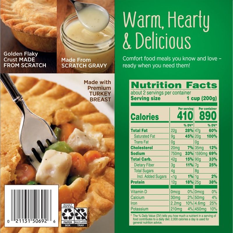 Marie Callender s Turkey Pot Pie DRC 15 Oz From Fred Meyer Instacart