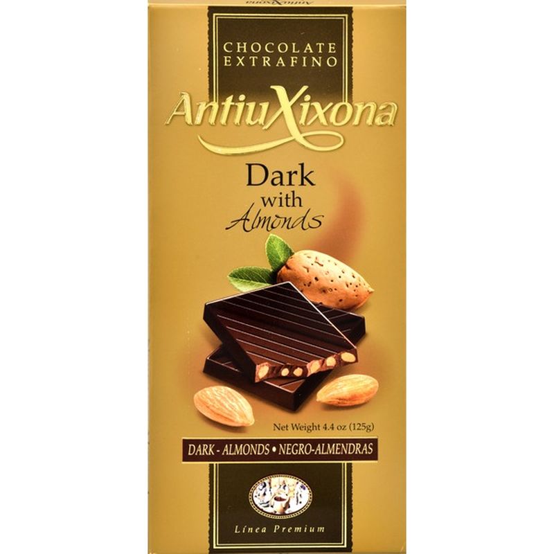Antiu Xixona Premium Dark Chocolate with Almonds (4.4 oz) - Instacart