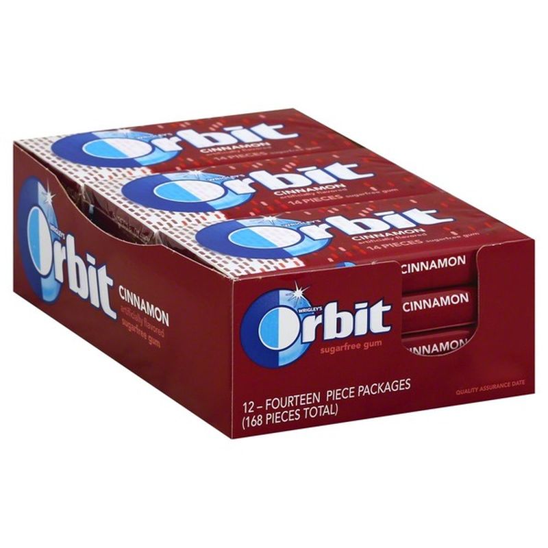 Orbit Gum, Sugarfree, Cinnamon (12 each) - Instacart