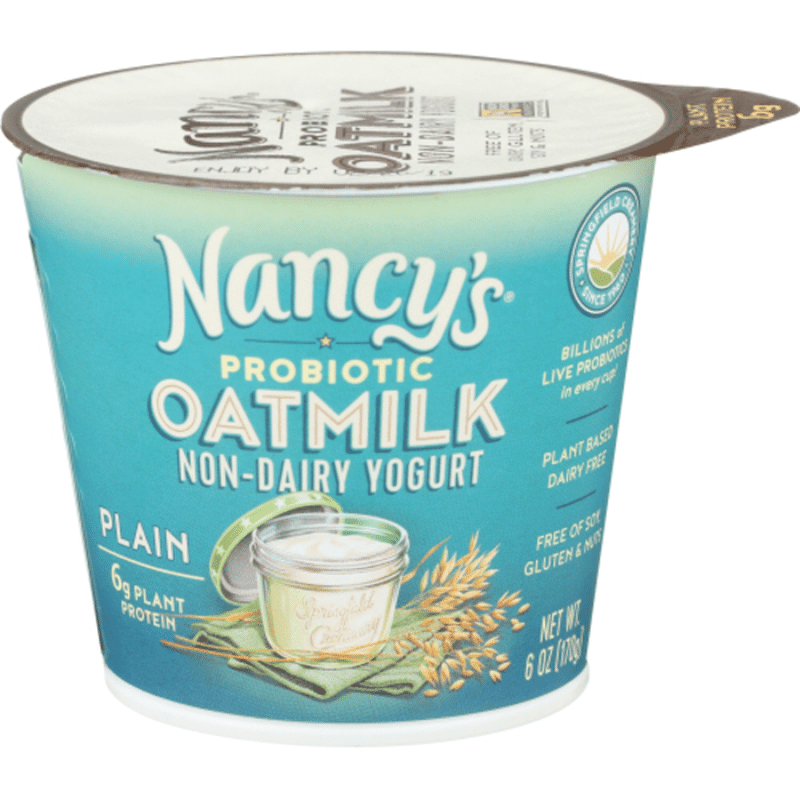 Nancy's Yogurt, NonDairy, Plain, Oatmilk (6 oz) Instacart