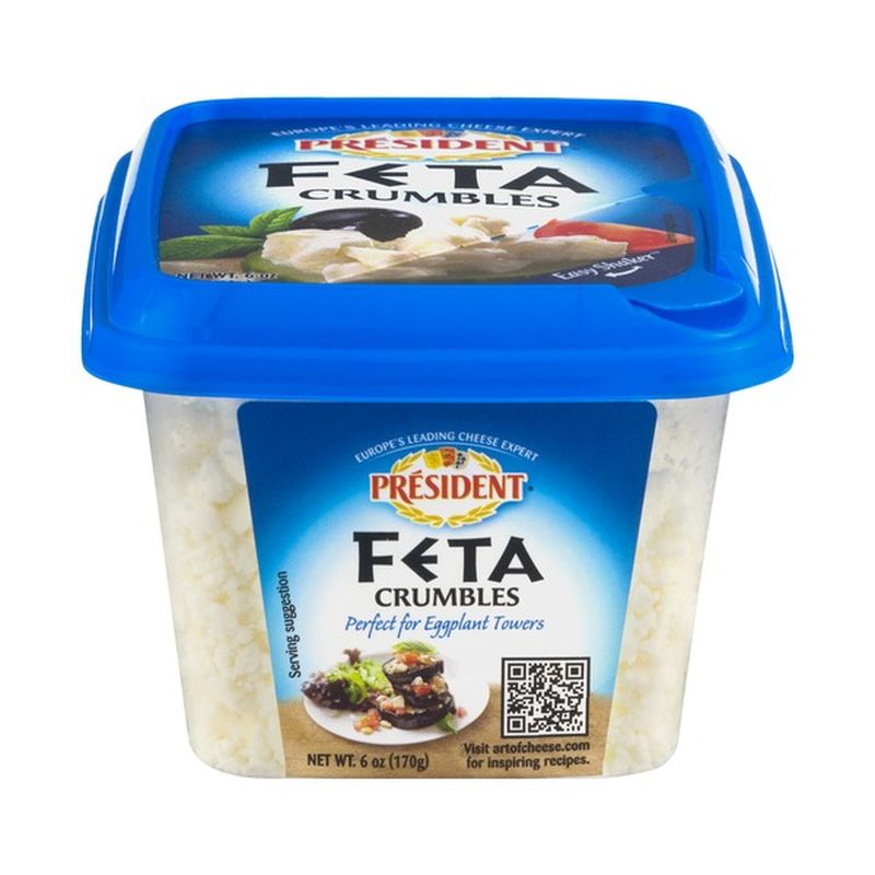 President Feta Cheese, Crumbled (6 oz) - Instacart