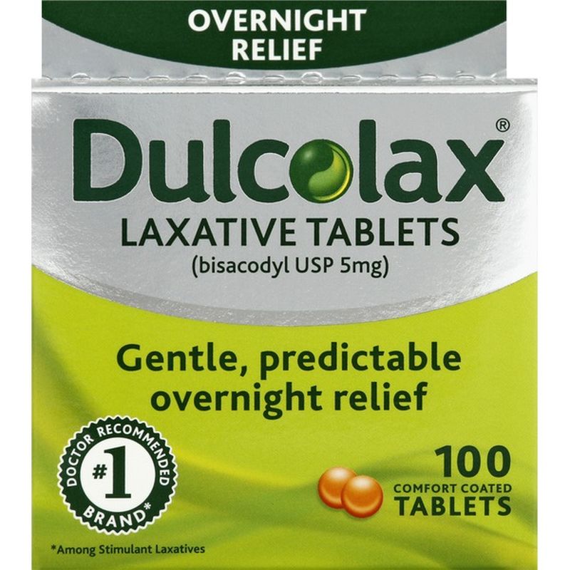 Dulcolax Laxative, Overnight Relief, Tablets (100 each) from Safeway