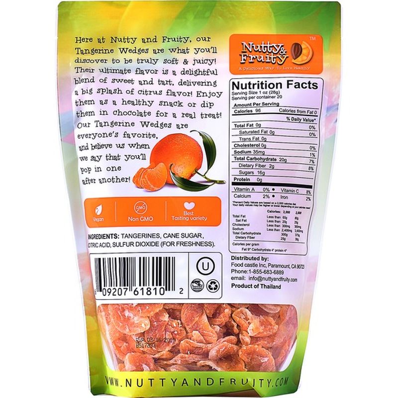 Nutty & Fruity Dried Tangerine Wedges (20 oz) Instacart