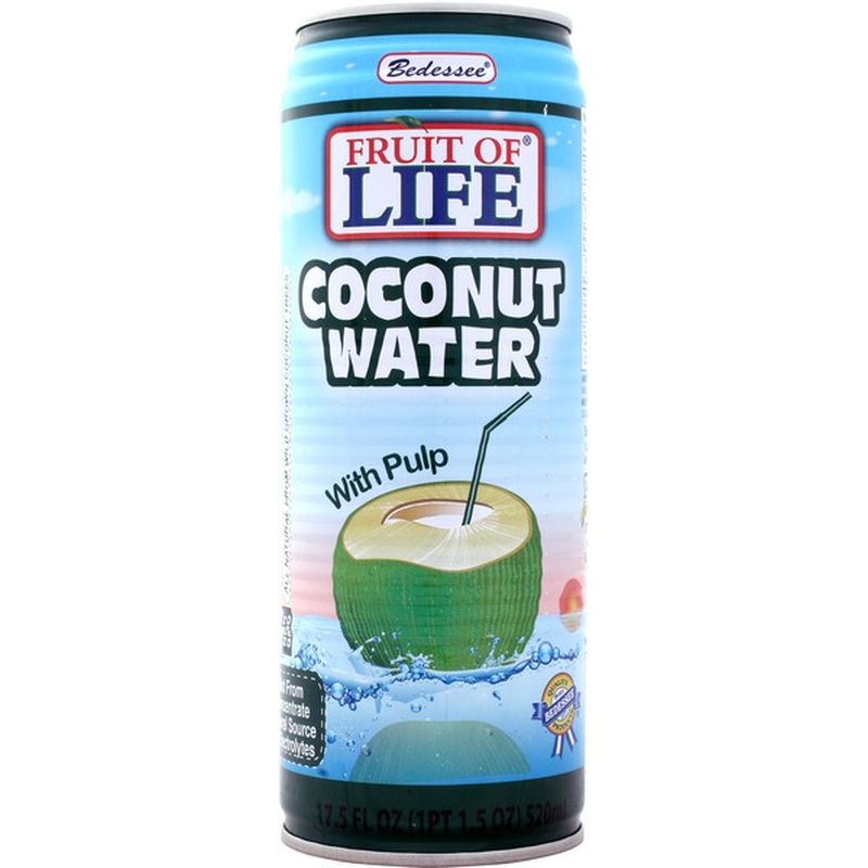 Bedessee Fruit Of Life Coconut Water With Pulp
