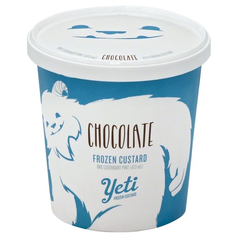 Yeti Frozen Custard Frozen Custard, Chocolate (1 pt) Instacart