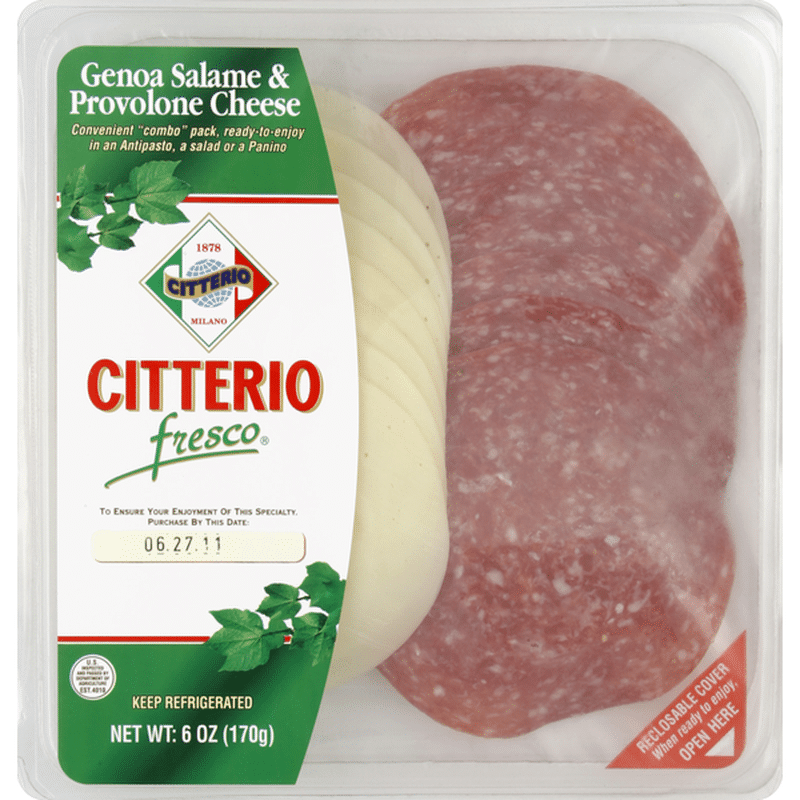 Citterio Genoa Salame & Provolone Cheese (6 oz) Instacart
