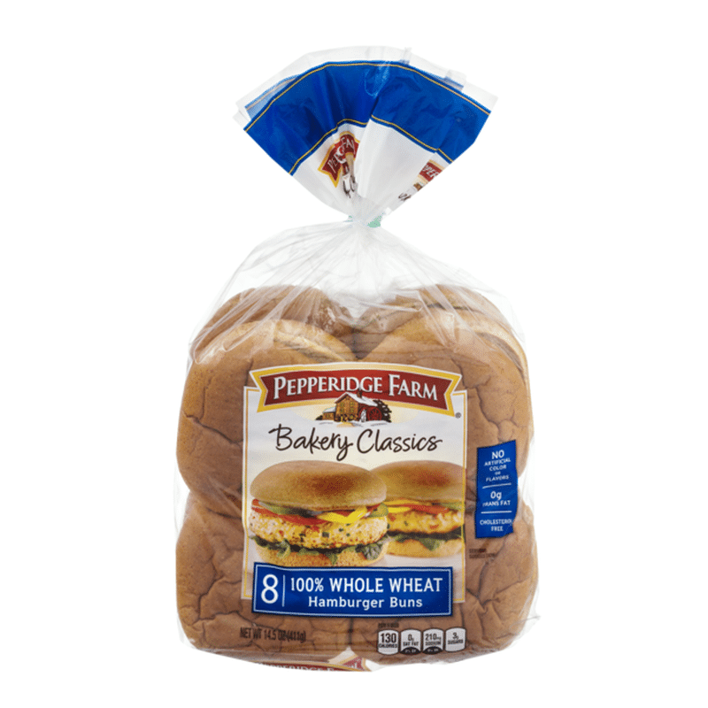 Pepperidge Farm® 100 Whole Wheat Hamburger Buns (14.5 oz) from Giant