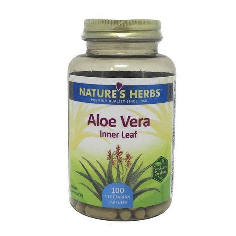 Natures Herbs Aloe Vera Inner Leaf Capsules 100 Ct Instacart 6269