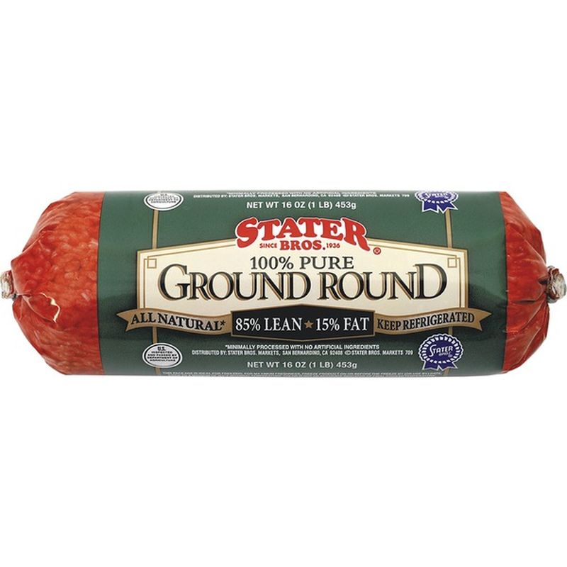 Stater Bros 15 Fat Ground Round Chub (16 oz) from Stater Bros. Instacart