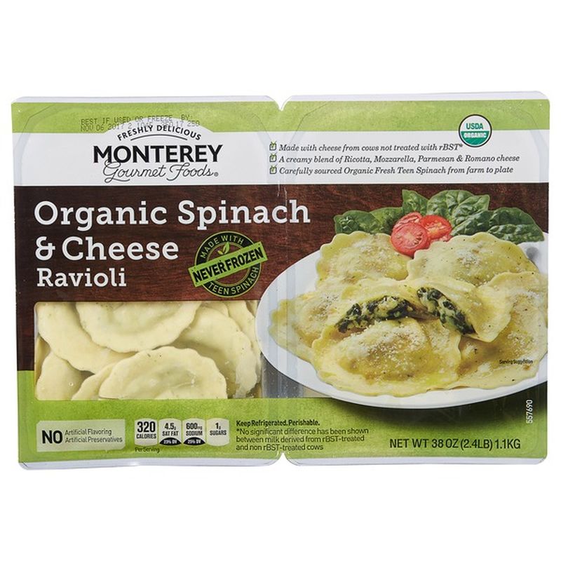 Monterey Organic Spinach Cheese Ravioli, 38 oz