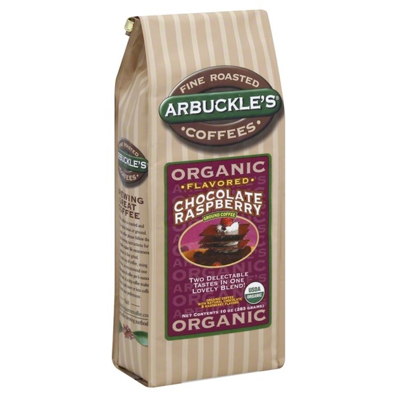 Arbuckles Coffee, Organic, Ground, Chocolate Raspberry Flavored (10 oz ...