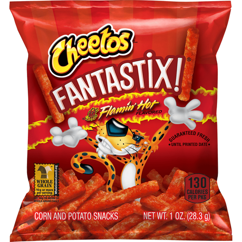 CHEETOS Fantastix Flamin' Hot Corn & Potato Snacks (1 oz) - Instacart