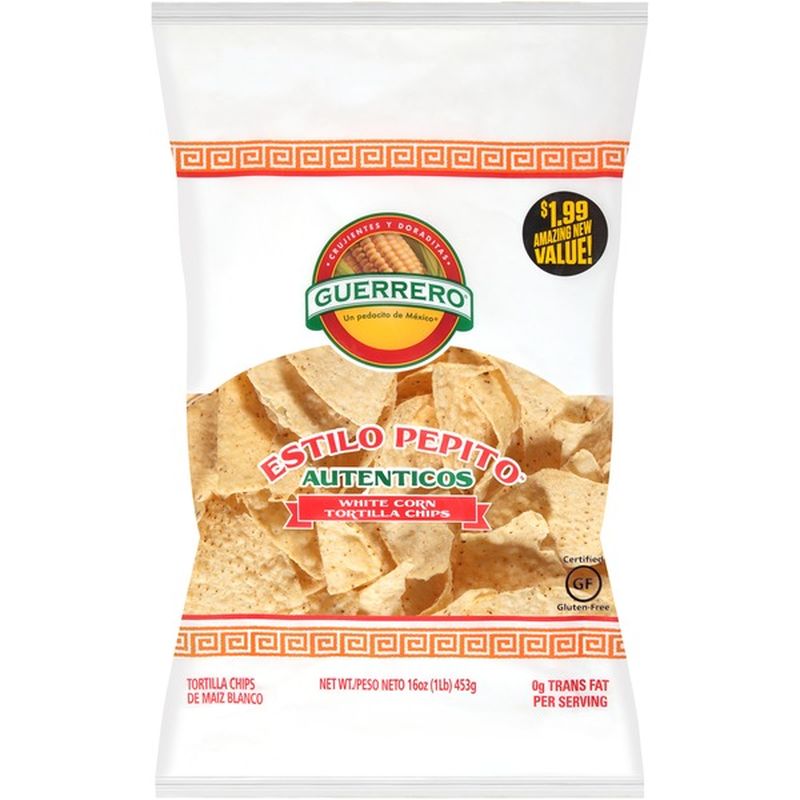 Guerrero Tortilla Chips White Corn 16oz (oz) Instacart