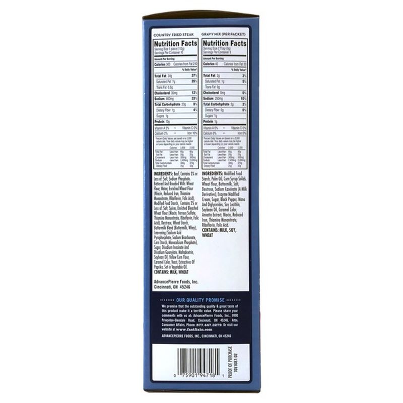 Fast Fixin Country Fried Steaks (45.5 oz) Instacart