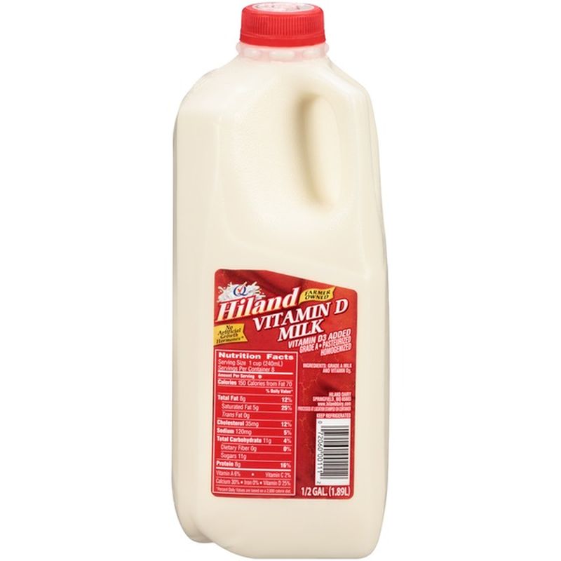 Hiland Vitamin D Milk (0.5 gal) from Harps Food Store