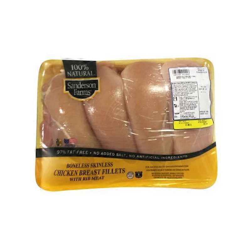 Sanderson Farms Fresh Boneless Skinless Chicken BreastsFamily Pack