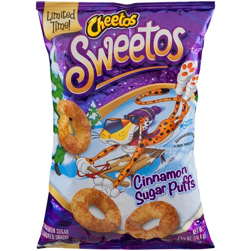 Cheetos Cinnamon Sugar Flavored Snacks, Cinnamon Sugar Puffs (2.625 oz