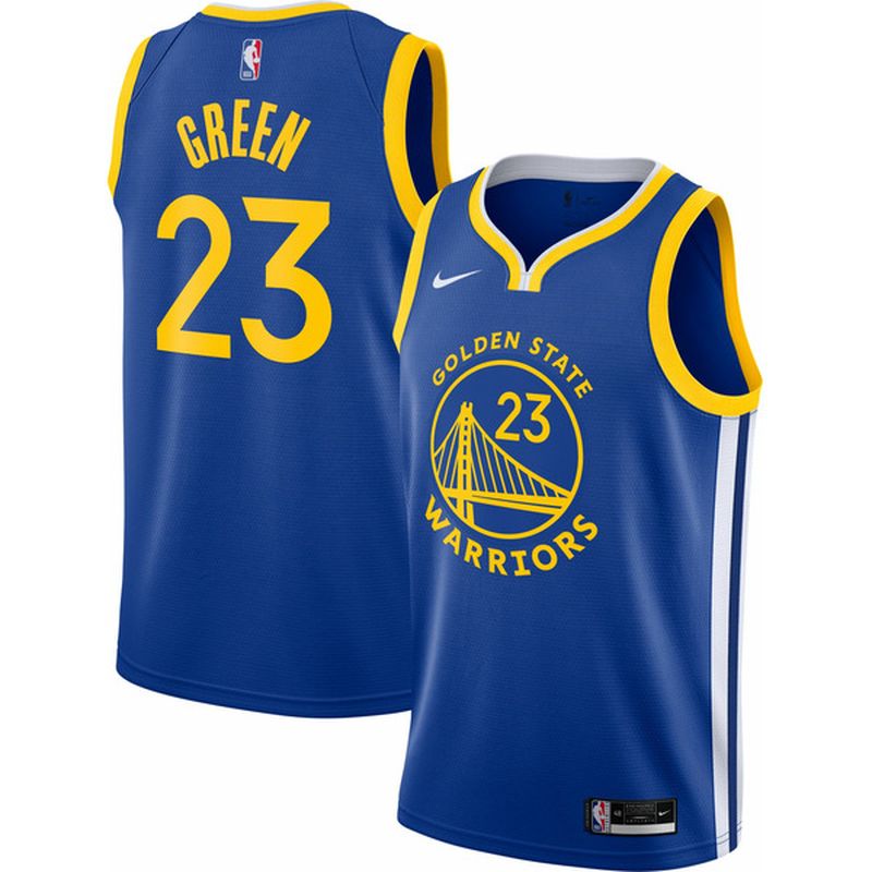 Nike Men S Golden State Warriors Draymond Green 23 Dri Fit Icon Edition Jersey Blue S S Small Instacart