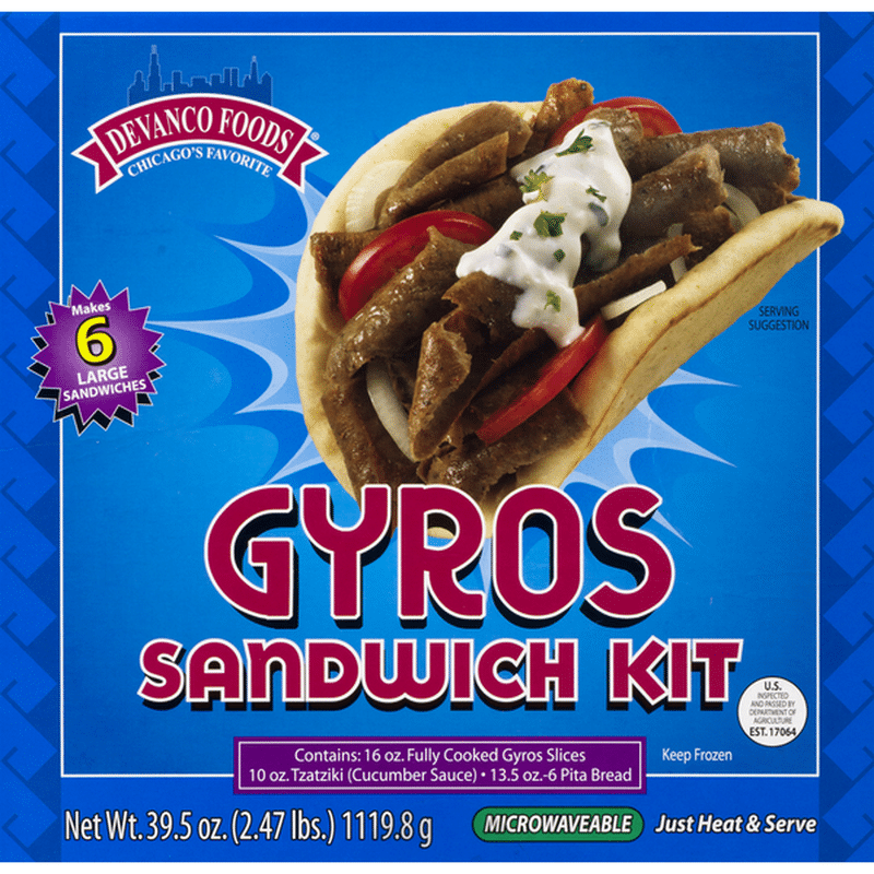 Devanco Foods Gyros Sandwich Kit