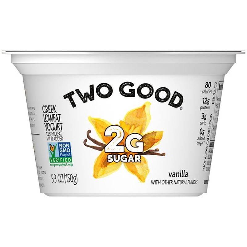 Two Good Lowfat Lower Sugar Vanilla Greek Yogurt (5.3 oz) from Smart