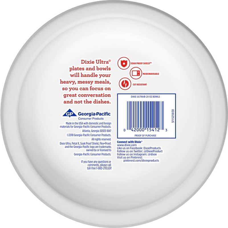 Dixie Bowls, 20 Ounce (26 ct) from Food Lion Instacart